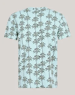 Printed T-shirt Lichtblauw