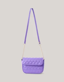 Quilted Heart Tas Paars