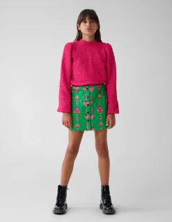 Quilted Mini Rok Groen By Lizzy