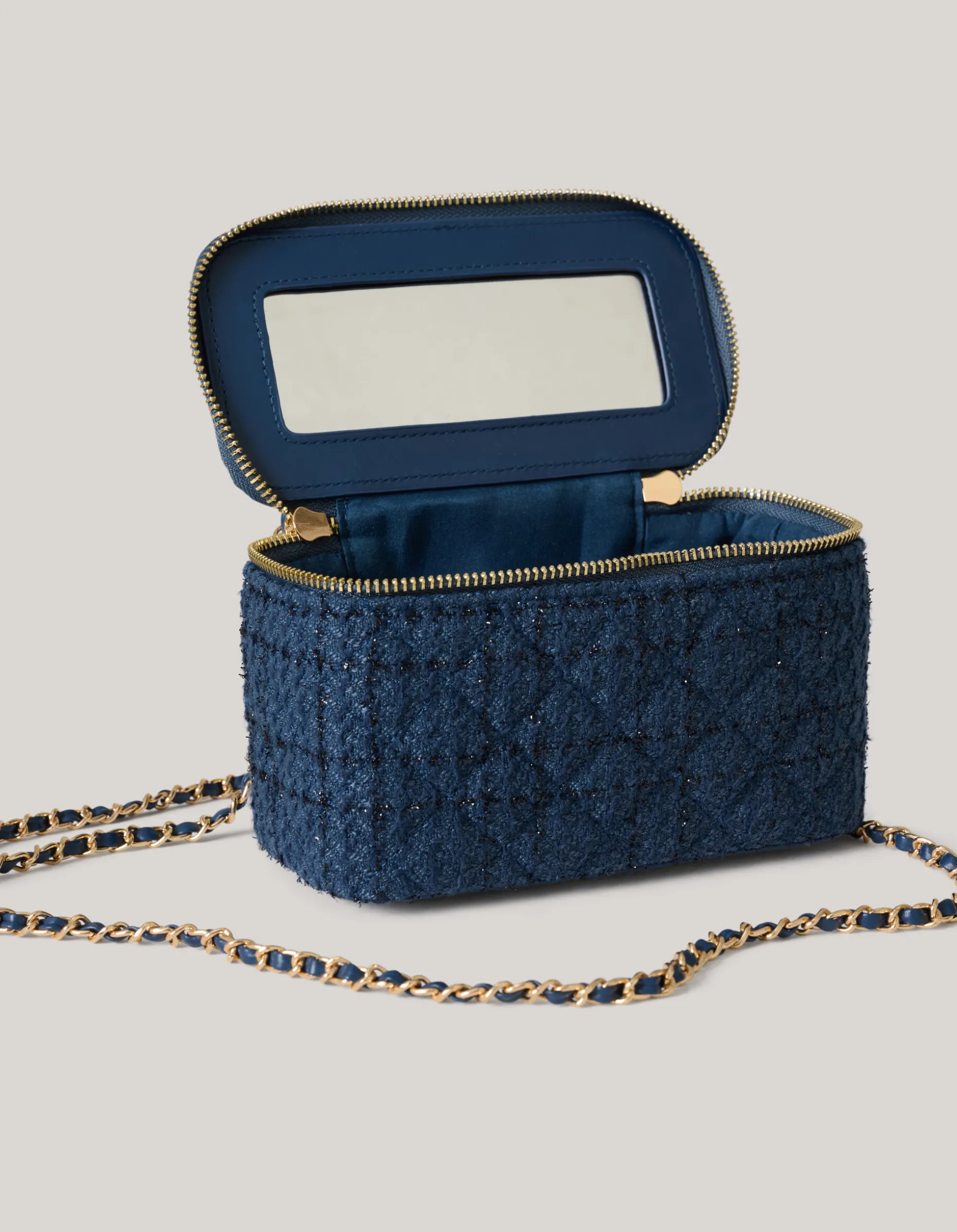 Quilted Tas Donkerblauw