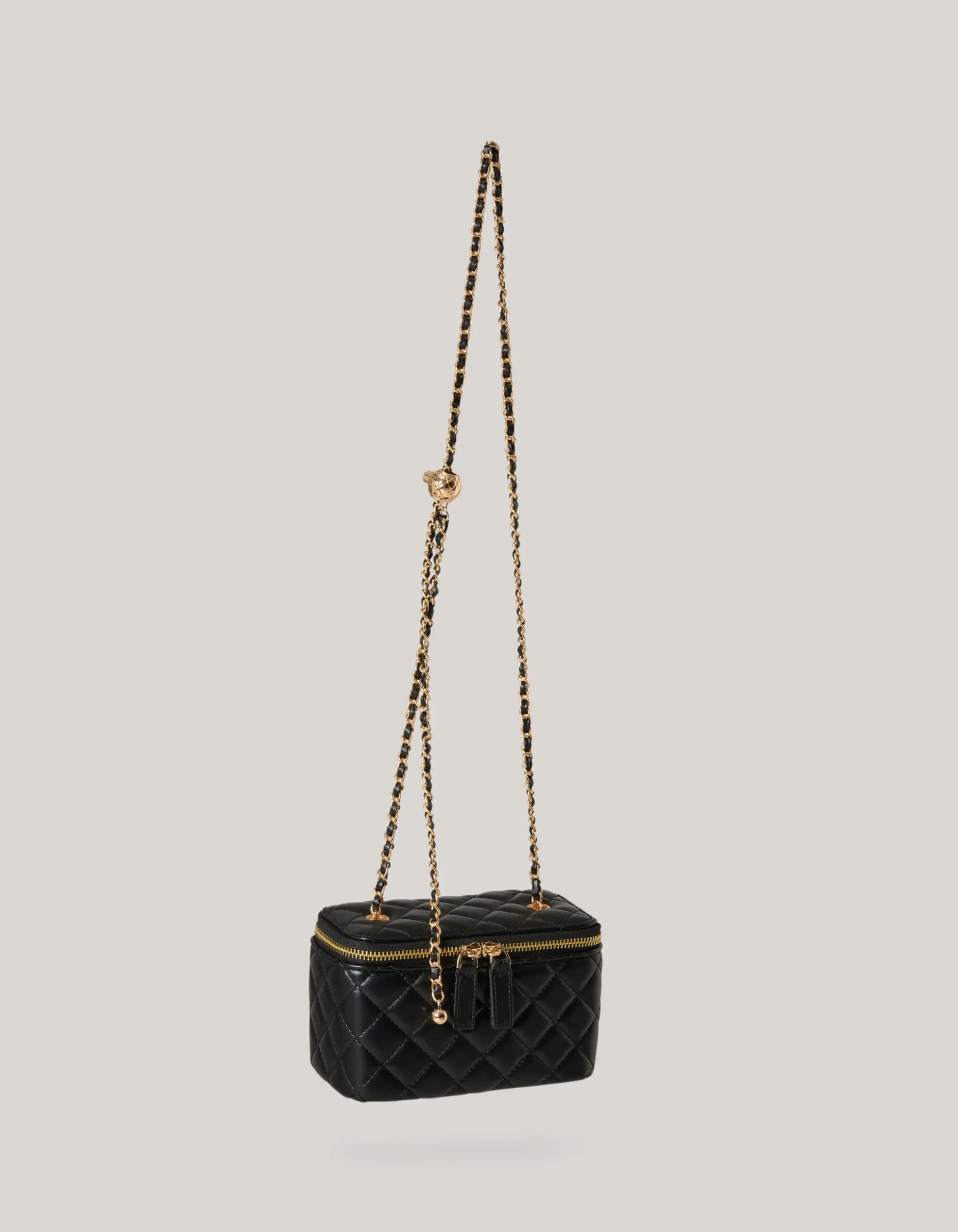 Quilted Tas Zwart