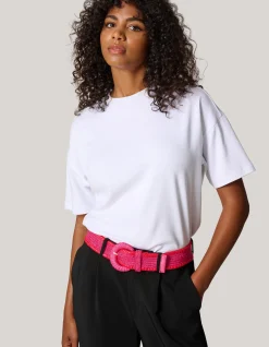 Raffia Riem Roze