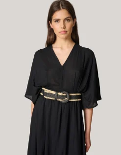Raffia Riem Zwart