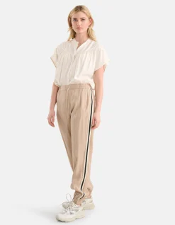 Relaxed Fit Top Gebroken Wit