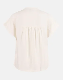 Relaxed Fit Top Gebroken Wit