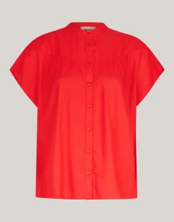 Relaxed Fit Top Rood