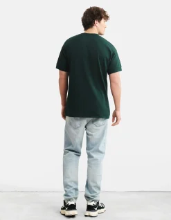 Relaxed Fit T-shirt Donkergroen
