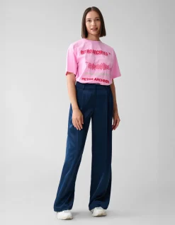 Retro Artwork T-shirt Roze
