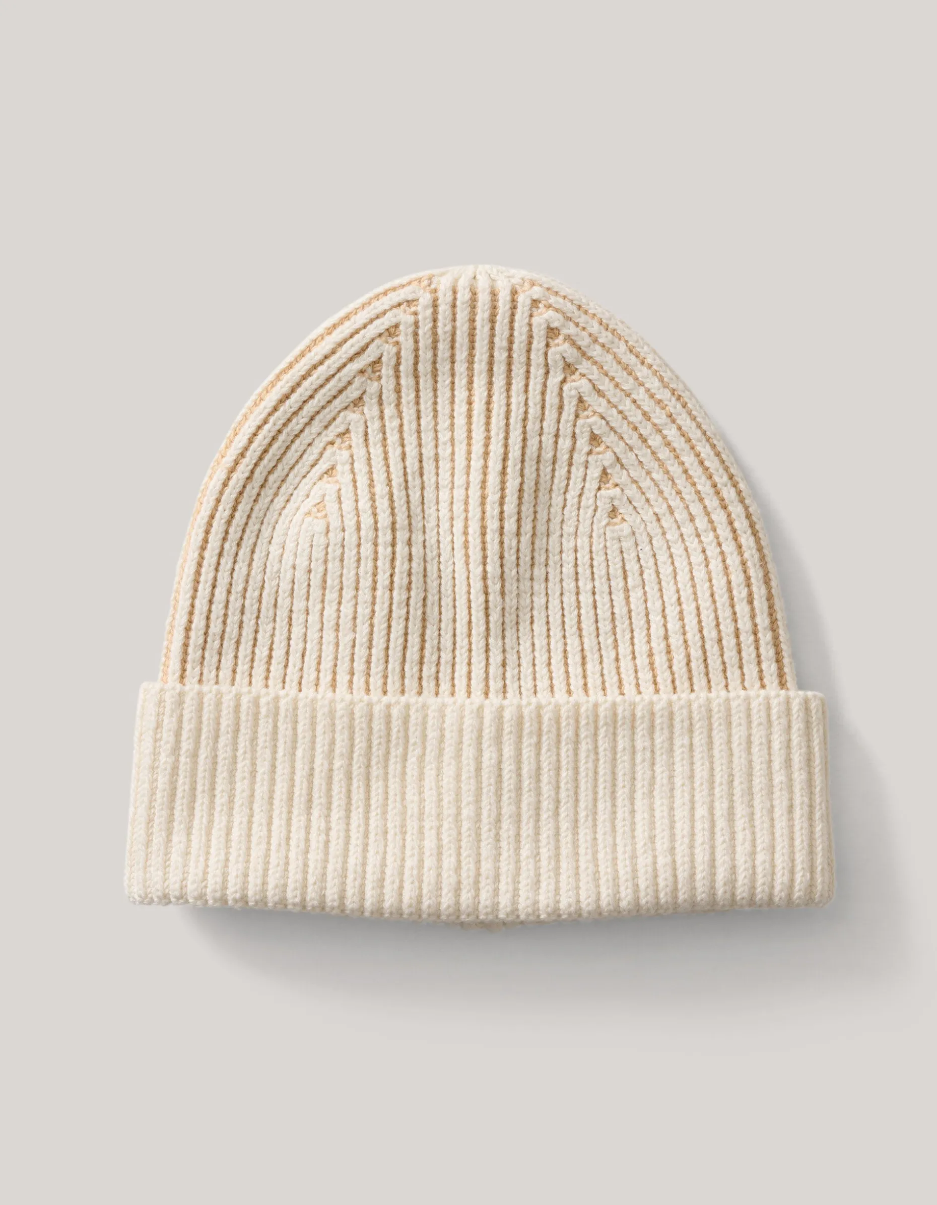 Rib Beanie Gebroken Wit