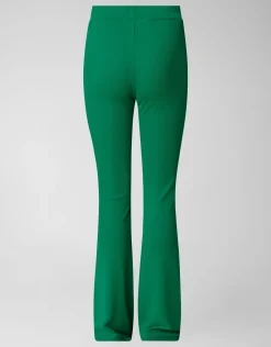Rib Flared Legging Groen