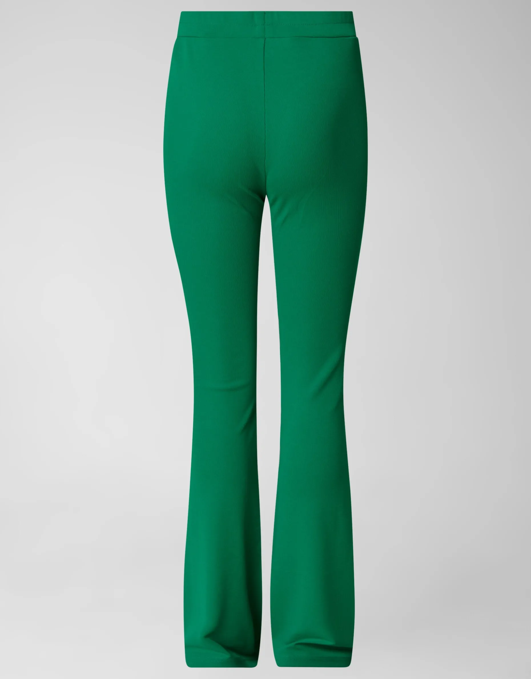 Rib Flared Legging Groen