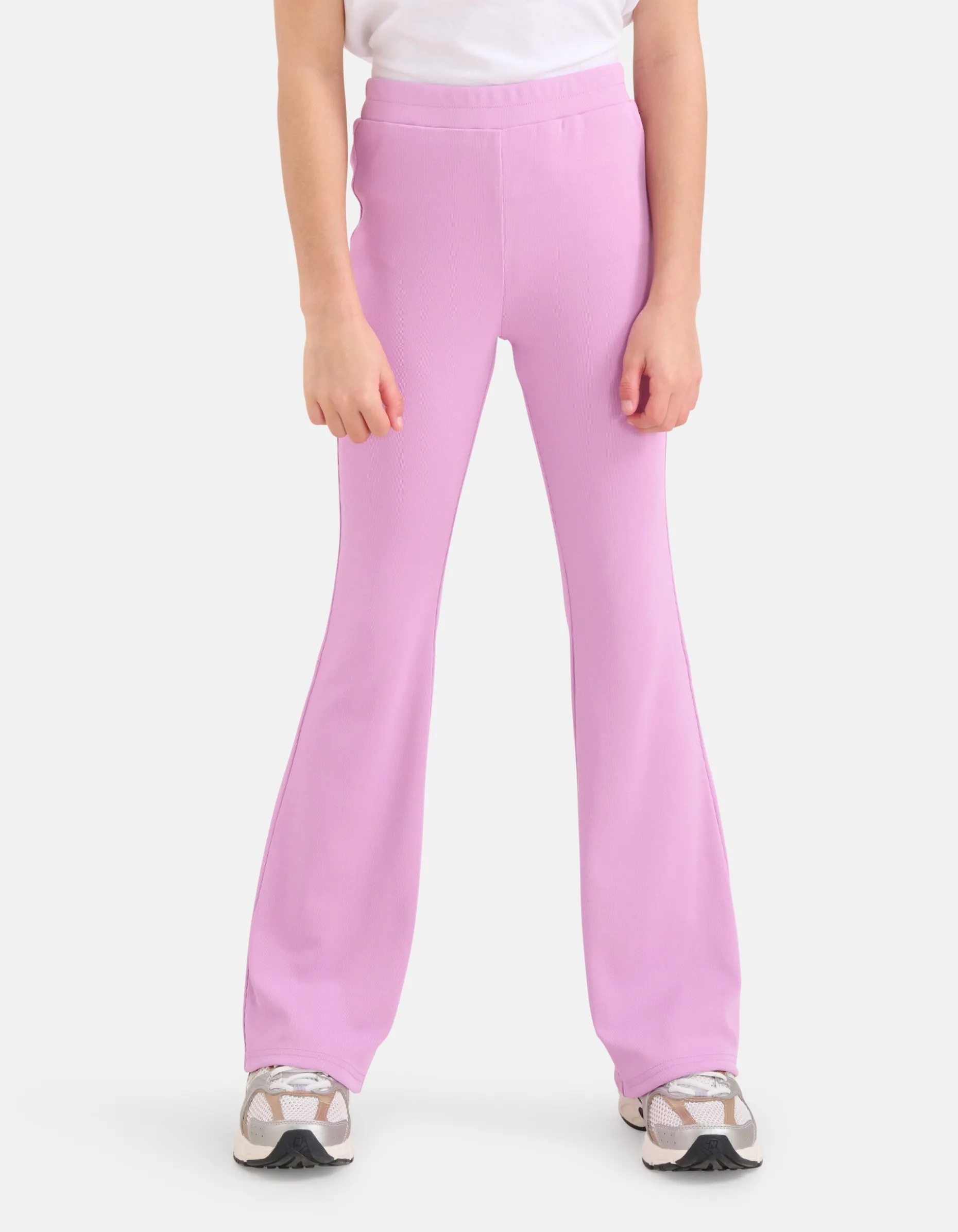 Rib Flared Legging Lichtpaars