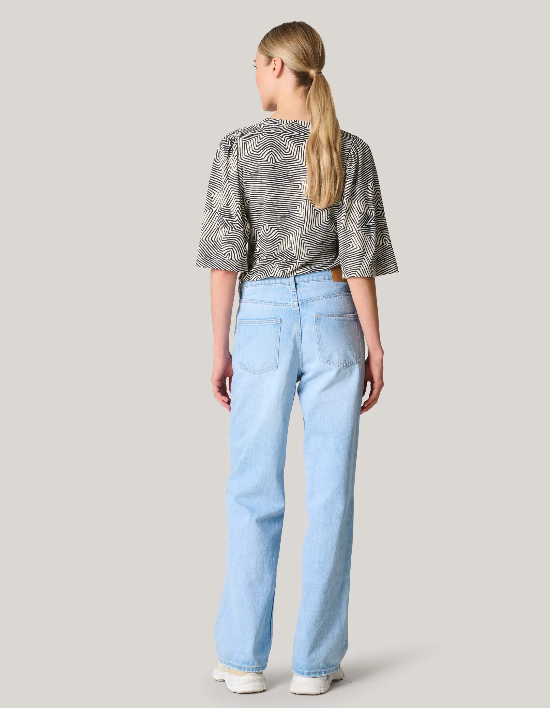 Rib Jersey Ruffle Top