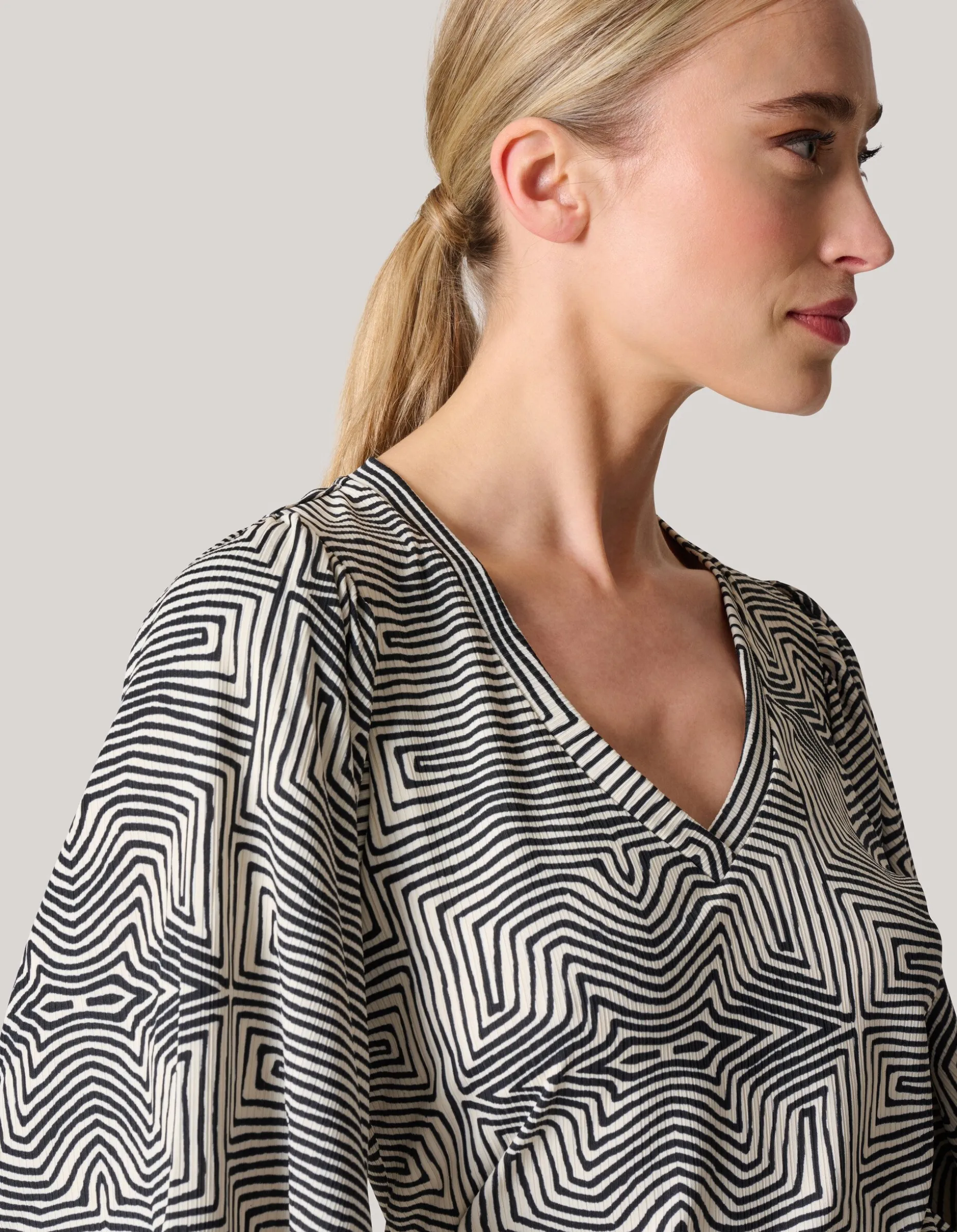 Rib Jersey Ruffle Top