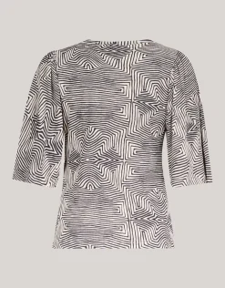 Rib Jersey Ruffle Top