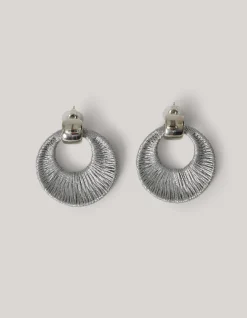 Round Rope Oorbellen Zilver