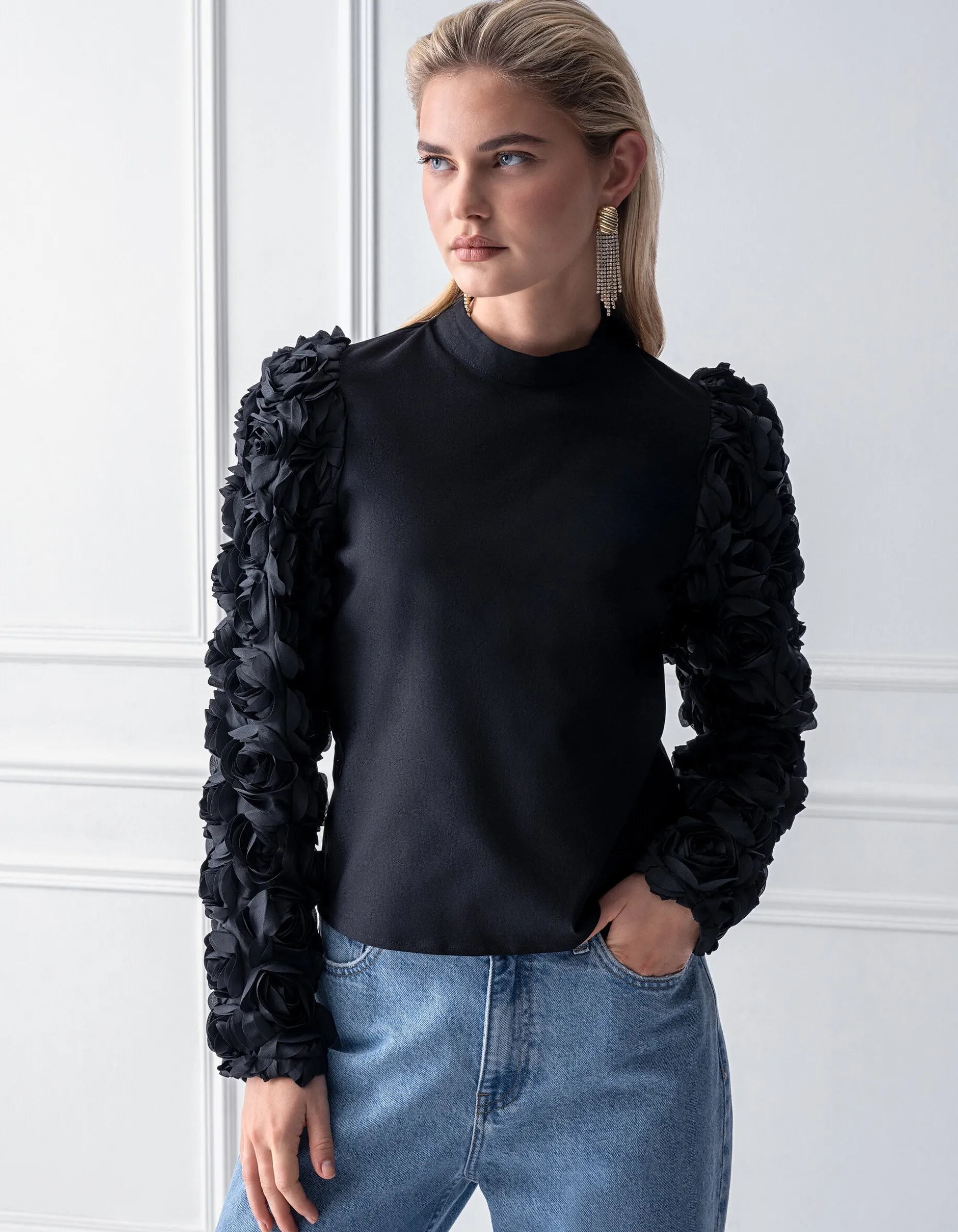 Rozen Top Zwart
