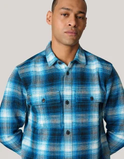 Ruiten Overhemd Donkerblauw