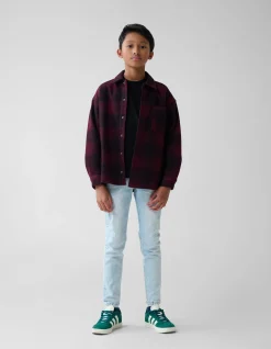 Ruiten Overshirt Donkerrood
