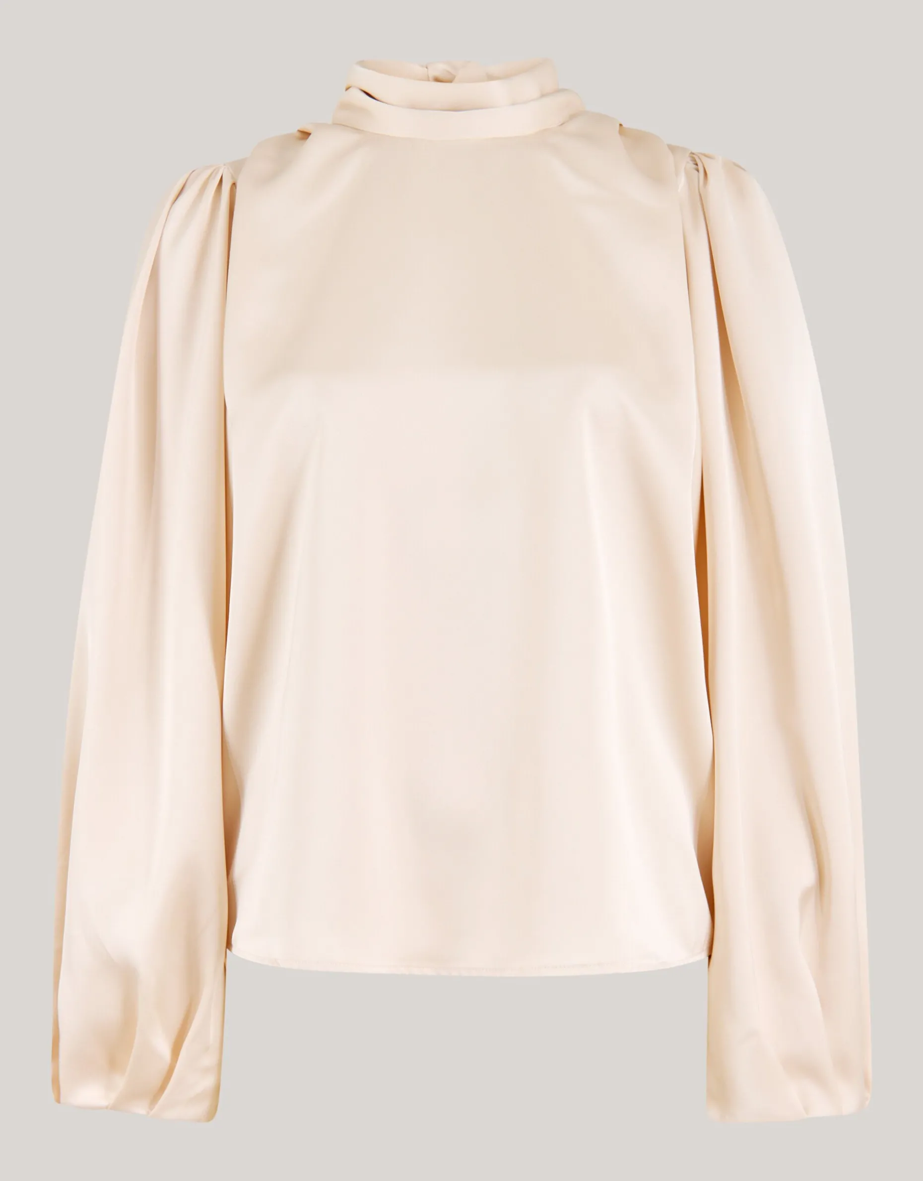 Satijnen Blouse Gebroken Wit By Lonneke