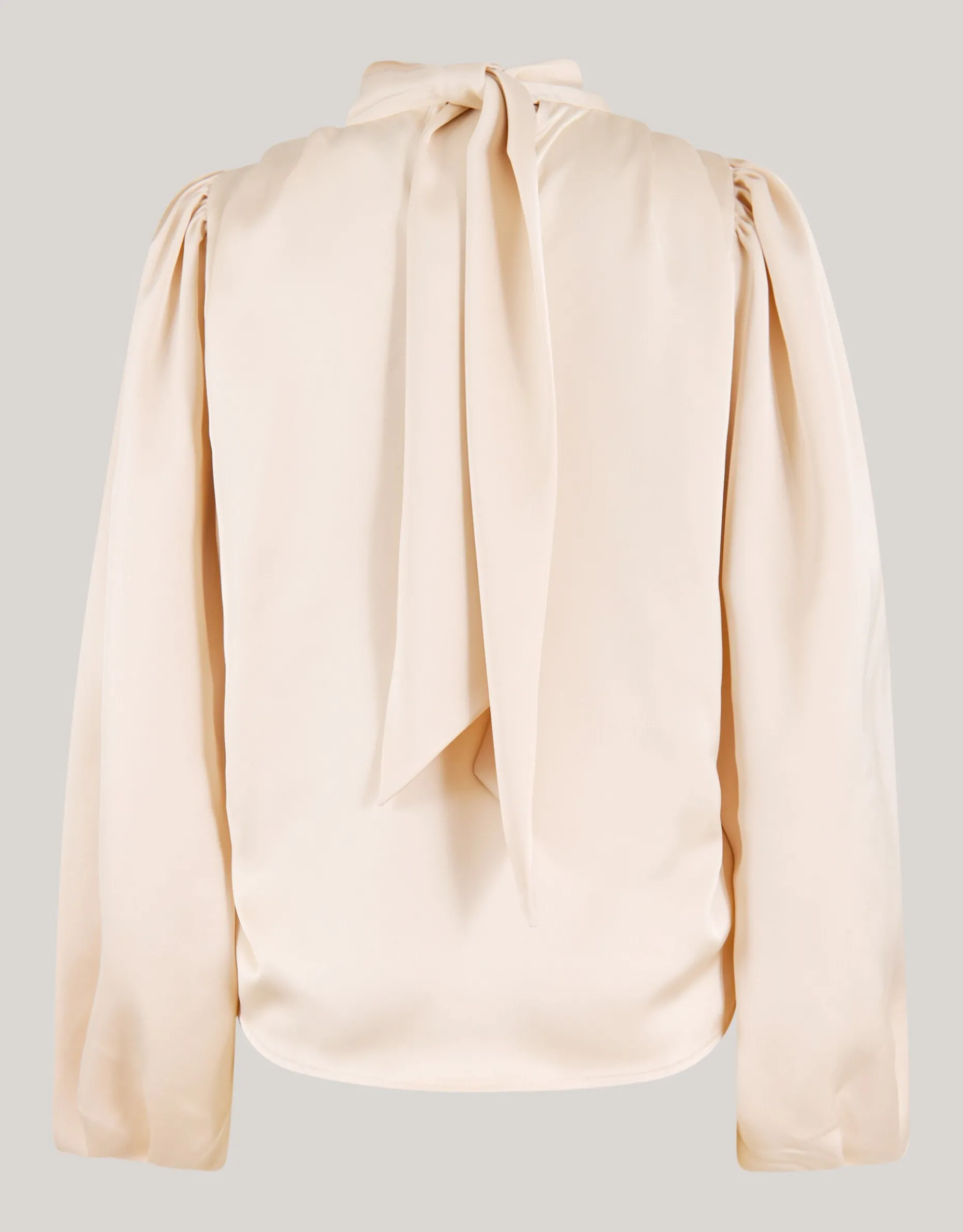 Satijnen Blouse Gebroken Wit By Lonneke