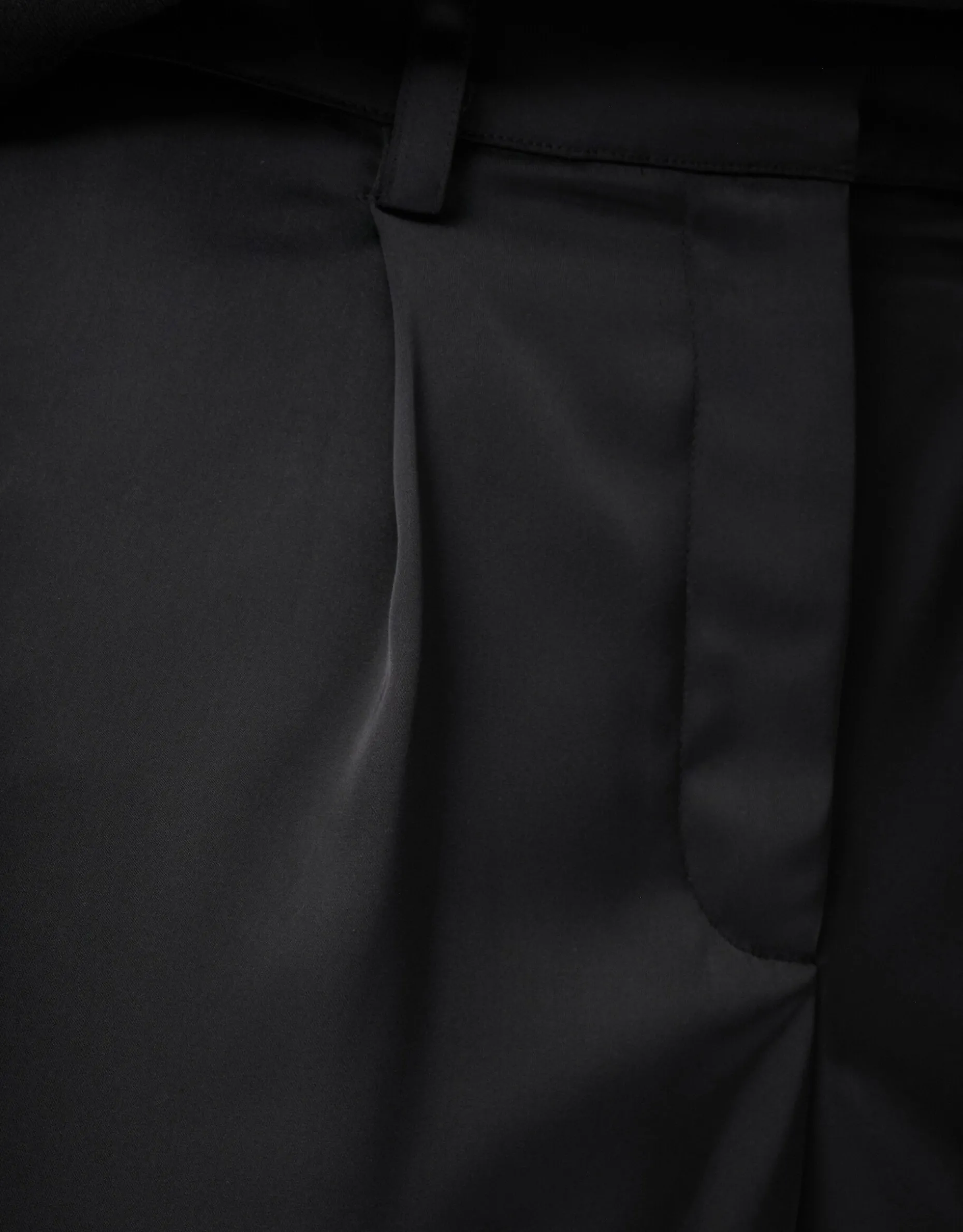 Satijnen Broek Zwart By Lonneke