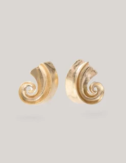 Schelp Oorbel Goud