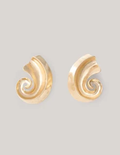 Schelp Oorbel Goud