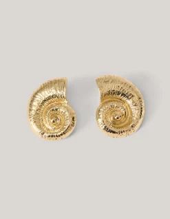 Schelpen Oorbellen Goud