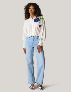 Sequin Blouse Wit