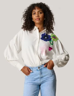 Sequin Blouse Wit
