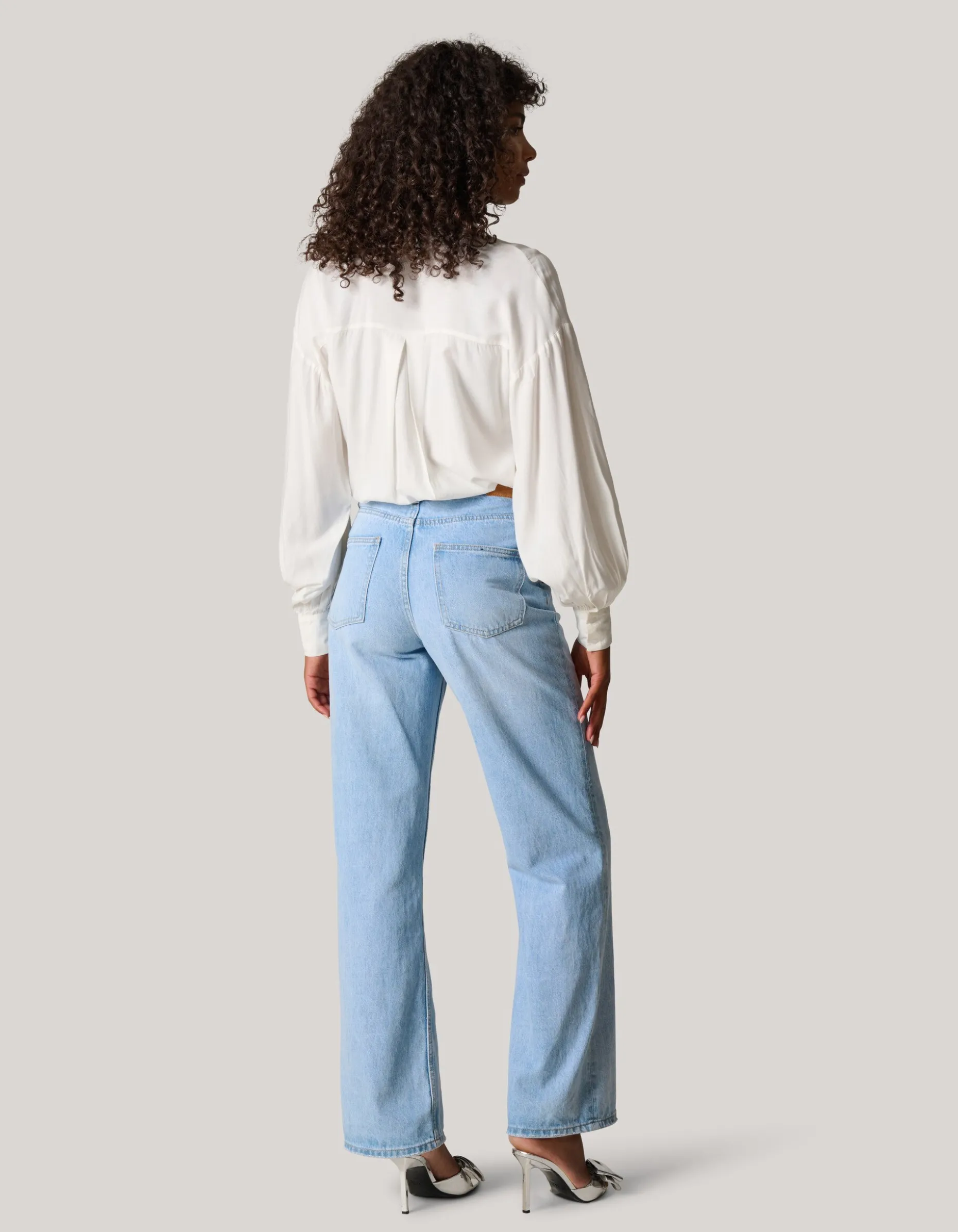 Sequin Blouse Wit