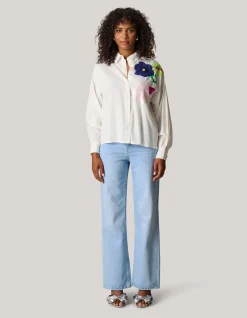 Sequin Blouse Wit