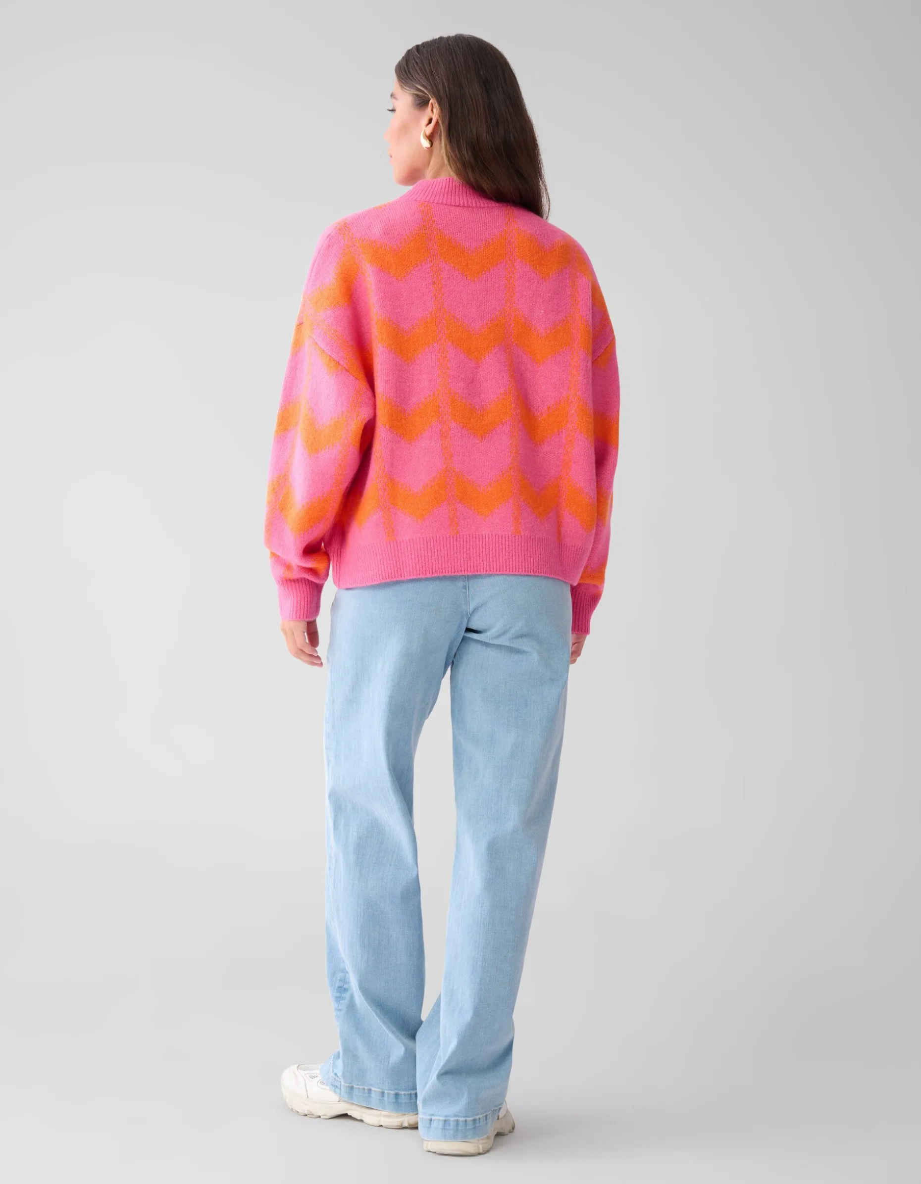 Sequin Dames Trui Roze By Furmey