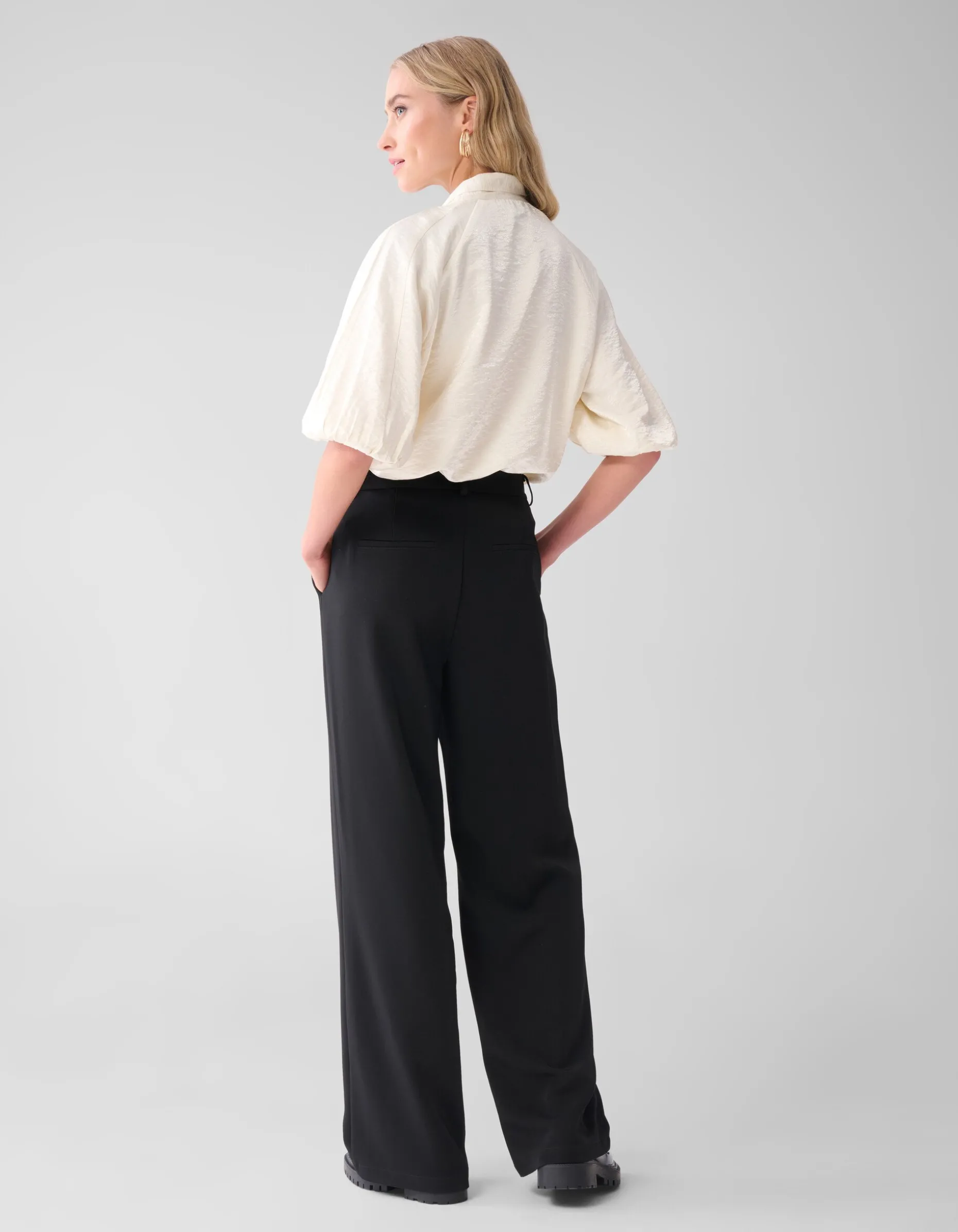Shine Blouse Gebroken Wit