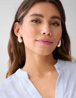 Shine Wide Blouse Lichtblauw
