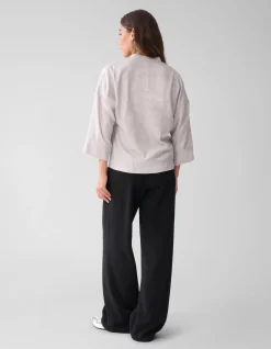 Shine Wide Blouse Zilver