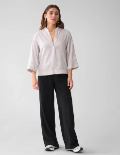 Shine Wide Blouse Zilver