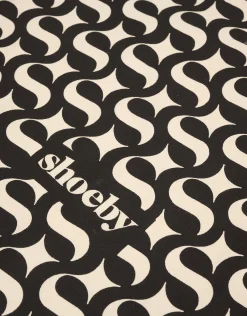 Shoeby Logo Shopper Zwart Groot