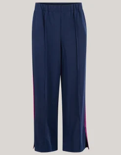 Side Stripe Broek Donkerblauw