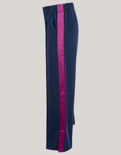 Side Stripe Broek Donkerblauw