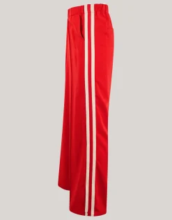 Side Stripe Broek Rood
