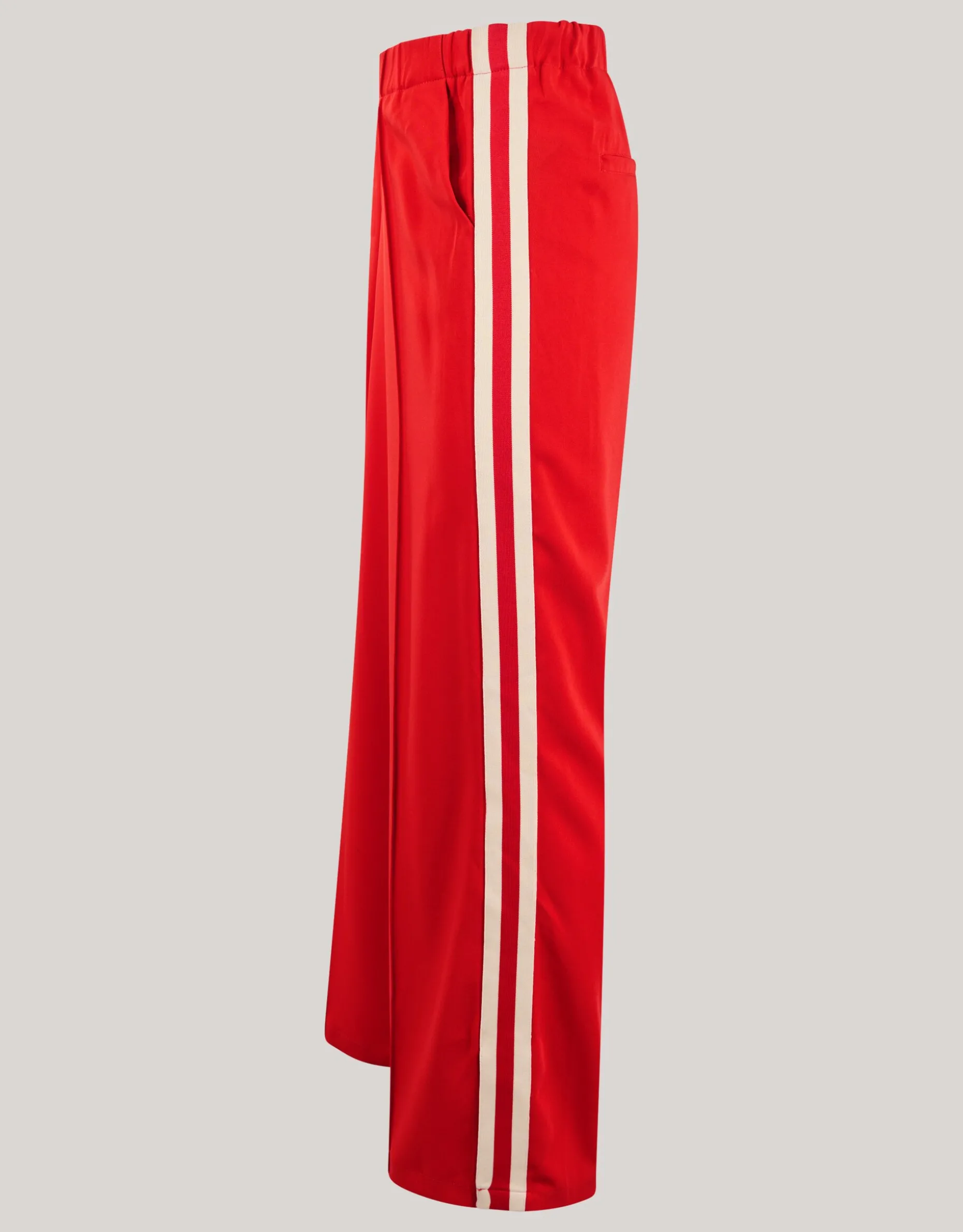Side Stripe Broek Rood