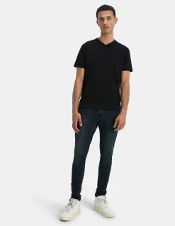 Skinny Fit Jeans Donkerblauw L34