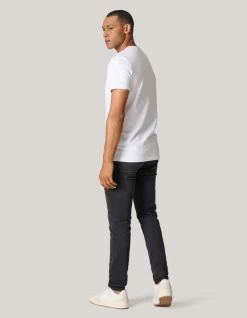 Skinny Fit Jeans Zwart Washed L32