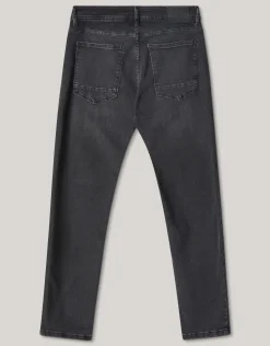 Skinny Fit Jeans Zwart Washed L34