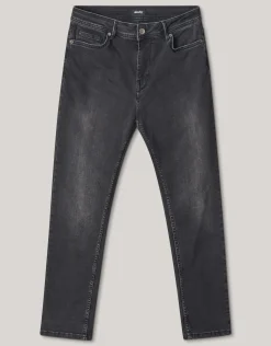 Skinny Fit Jeans Zwart Washed L30