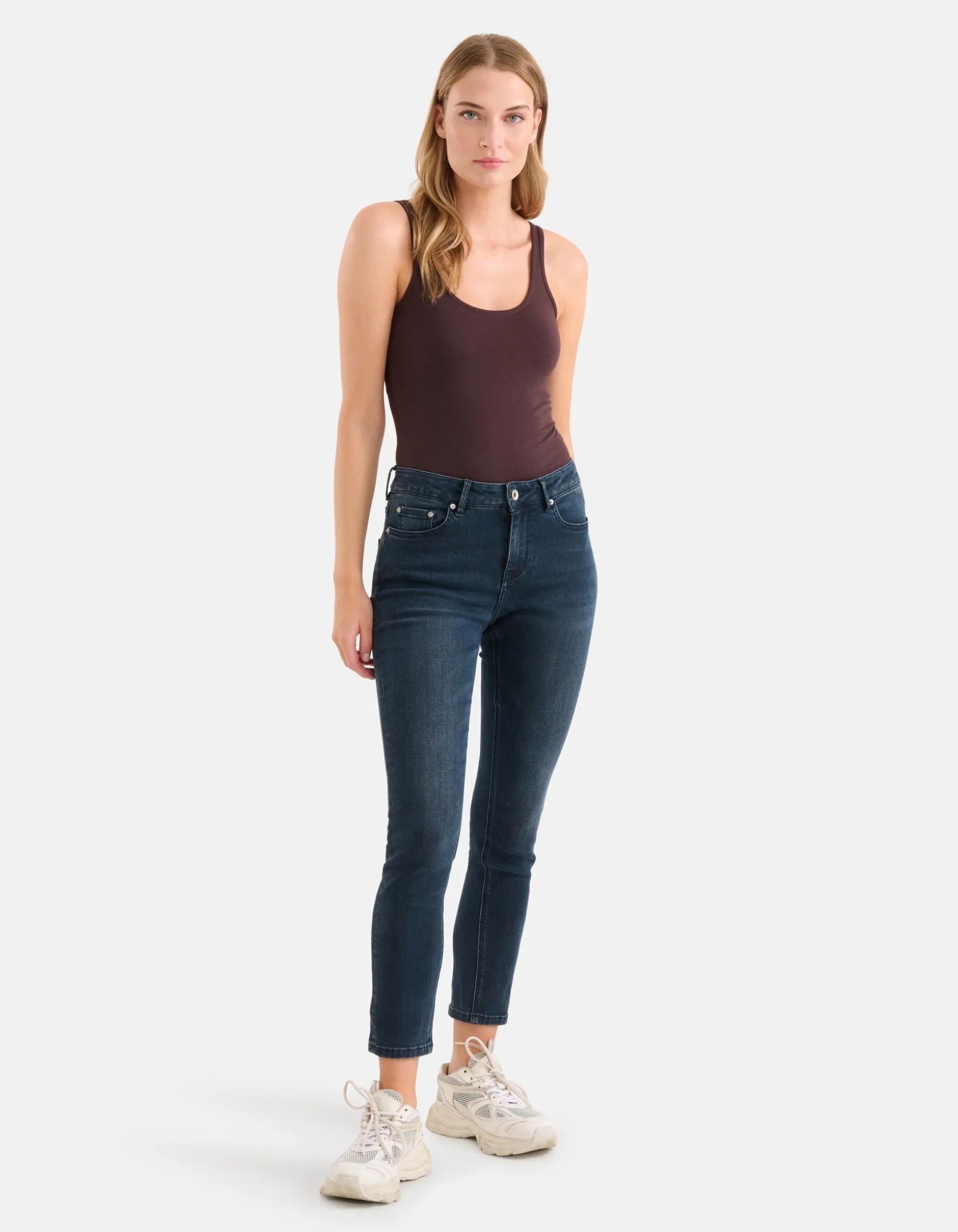 Skinny Jeans Blauw/Zwart L28