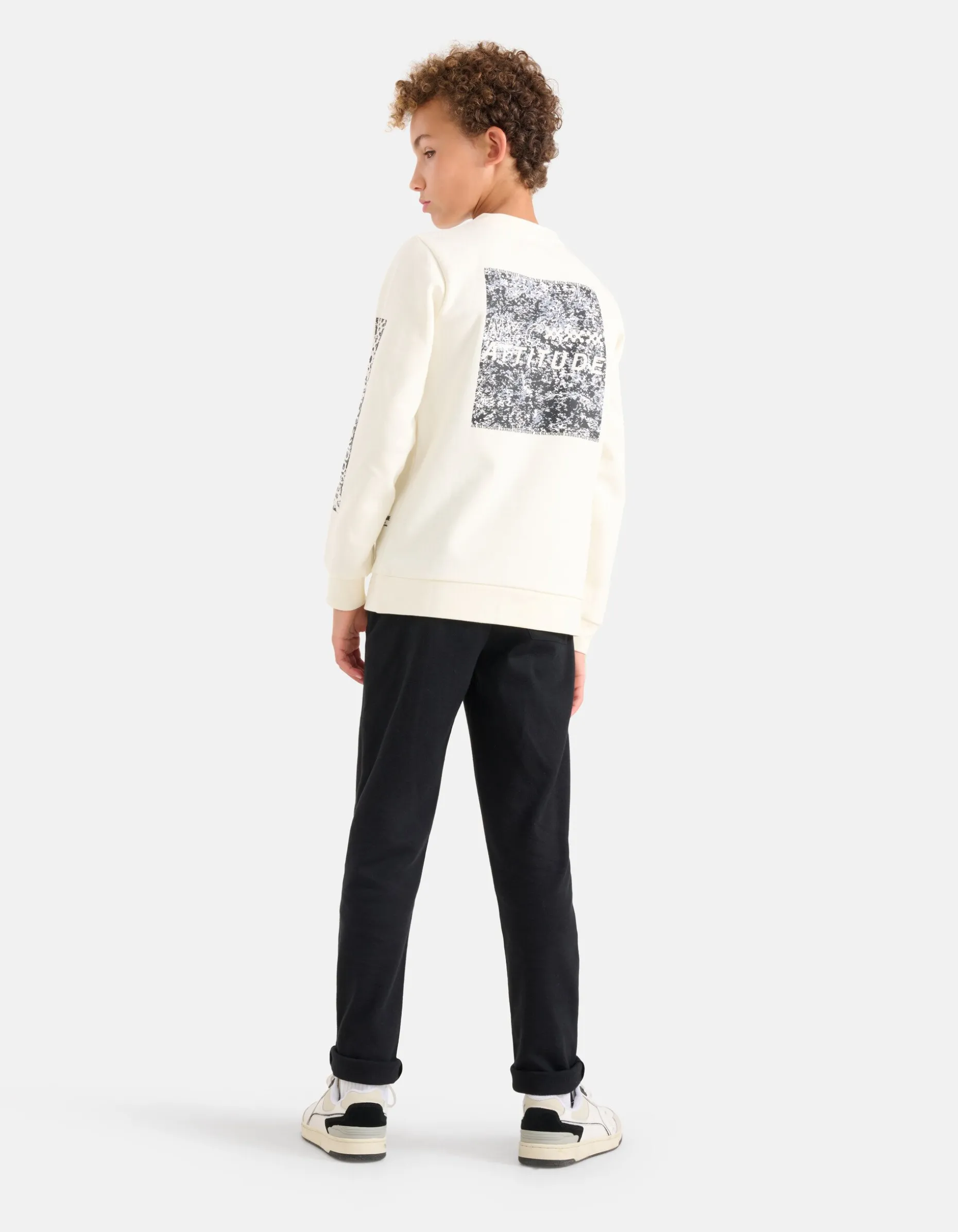 Slim Fit Broek Zwart