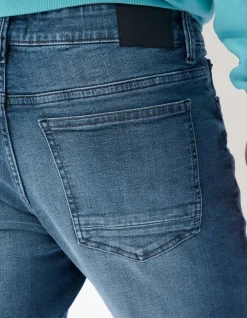 Slim Fit Jeans Blauw/Grijs L32